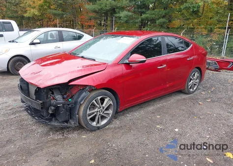 2017 Hyundai Elantra Limited из США, поврежденный, VIN 5NPD84LF0HH033922